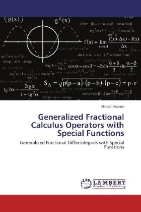 Kumar |  Generalized Fractional Calculus Operators with Special Functions | Buch |  Sack Fachmedien