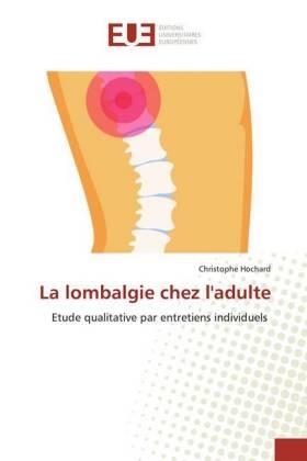 Hochard |  La lombalgie chez l'adulte | Buch |  Sack Fachmedien