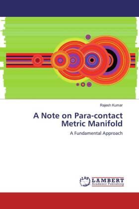 Kumar |  A Note on Para-contact Metric Manifold | Buch |  Sack Fachmedien