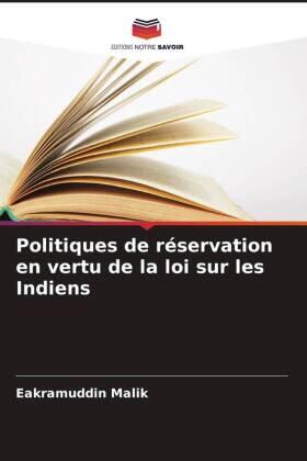 Malik / Kumar |  Politiques de réservation en vertu de la loi sur les Indiens | Buch |  Sack Fachmedien