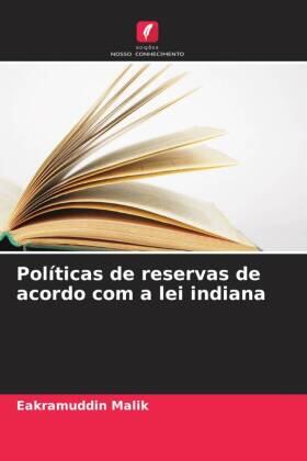 Malik / Kumar |  Políticas de reservas de acordo com a lei indiana | Buch |  Sack Fachmedien