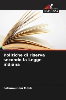 Malik / Kumar |  Politiche di riserva secondo la Legge indiana | Buch |  Sack Fachmedien