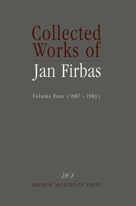 Chamonikolasová / Cerný / Eva |  Collected Works of Jan Firbas | Buch |  Sack Fachmedien