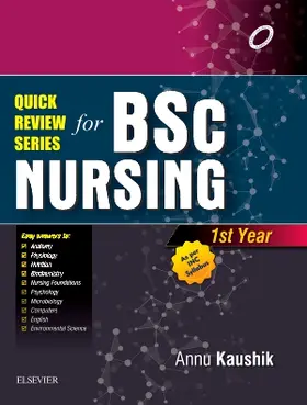 Kaushik |  Quick Review Series For B.Sc. Nursing: 1st Year | Buch |  Sack Fachmedien