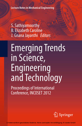 Sathiyamoorthy / Caroline / Jayanthi |  Emerging Trends in Science, Engineering and Technology | eBook | Sack Fachmedien