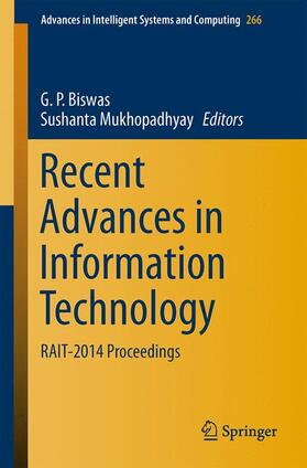 Mukhopadhyay / Biswas |  Recent Advances in Information Technology | Buch |  Sack Fachmedien