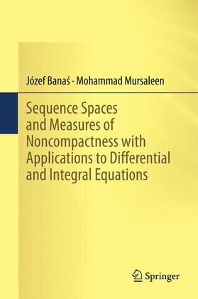 Mursaleen / Banas / Banas |  Sequence Spaces and Measures of Noncompactness with Applications to Differential and Integral Equations | Buch |  Sack Fachmedien