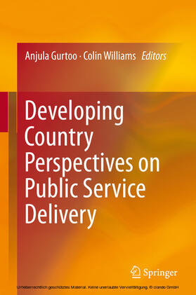 Gurtoo / Williams |  Developing Country Perspectives on Public Service Delivery | eBook | Sack Fachmedien