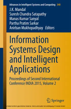 Mandal / Satapathy / Kumar Sanyal |  Information Systems Design and Intelligent Applications | eBook | Sack Fachmedien