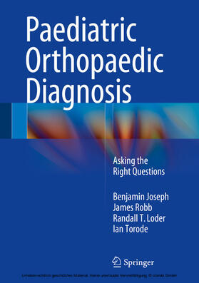 Joseph / Robb / Loder |  Paediatric Orthopaedic Diagnosis | eBook | Sack Fachmedien
