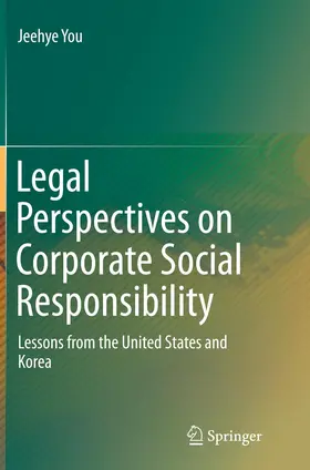 You |  Legal Perspectives on Corporate Social Responsibility | Buch |  Sack Fachmedien