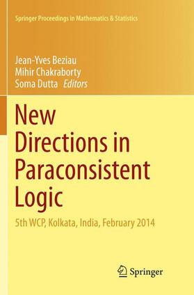 Beziau / Dutta / Chakraborty |  New Directions in Paraconsistent Logic | Buch |  Sack Fachmedien