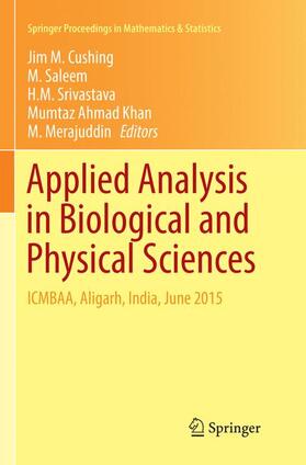 Cushing / Saleem / Merajuddin |  Applied Analysis in Biological and Physical Sciences | Buch |  Sack Fachmedien