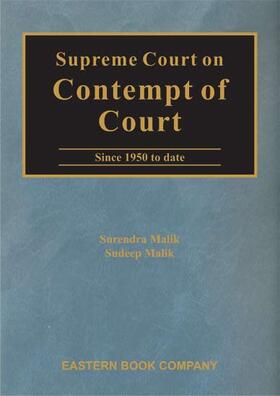 Malik / Malik |  Supreme Court on Contempt of Court | Buch |  Sack Fachmedien