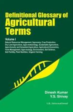 Kumar |  Definitional Glossary of Agricultural Terms:  Volume I | Buch |  Sack Fachmedien