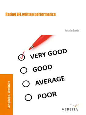 Bukta |  Rating EFL Written Performance | Buch |  Sack Fachmedien