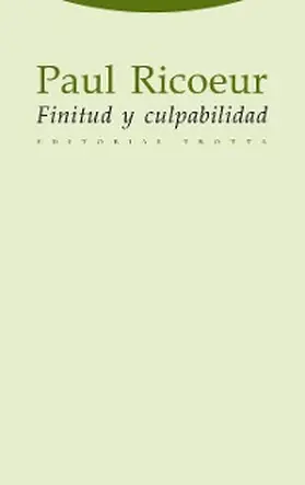 Ricoeur |  Finitud y culpabilidad | eBook | Sack Fachmedien