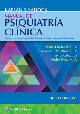 Verduin / Boland |  Kaplan y Sadock. Manual de psiquiatria clinica | Buch |  Sack Fachmedien