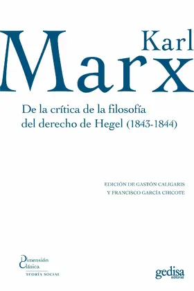 Marx |  De la crítica de la filosofía del derecho de Hegel (1843-1844) | eBook | Sack Fachmedien