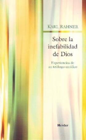 Rahner |  Sobre la inefabilidad de Dios | eBook | Sack Fachmedien