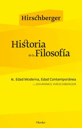 Hirschberger |  Historia de la filosofía II | eBook | Sack Fachmedien