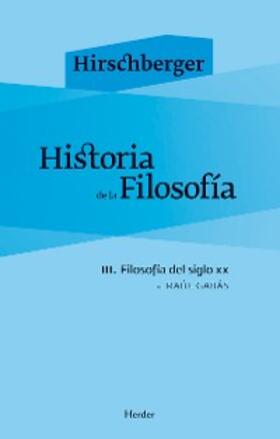 Hirschberger / Gabás |  Historia de la filosofía III | eBook | Sack Fachmedien
