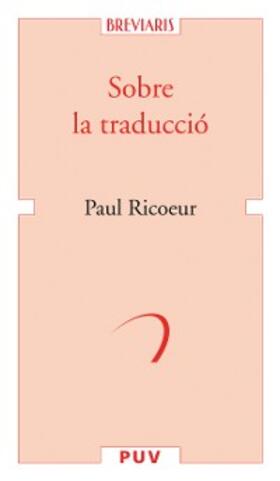 Ricoeur |  Sobre la traducció | eBook | Sack Fachmedien