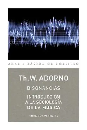 Adorno |  Disonancias / Introducción a la sociología de la música | eBook | Sack Fachmedien