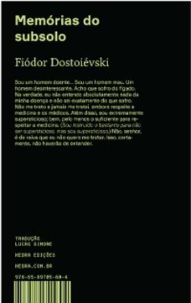 Dostoiévski |  Memórias do subsolo | eBook | Sack Fachmedien