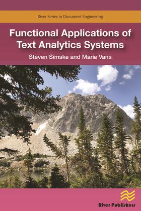 Simske / Vans |  Functional Applications of Text Analytics Systems | Buch |  Sack Fachmedien
