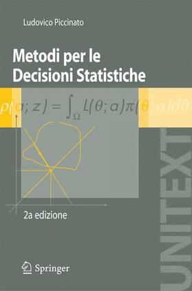Piccinato |  Metodi per le decisioni statistiche | Buch |  Sack Fachmedien