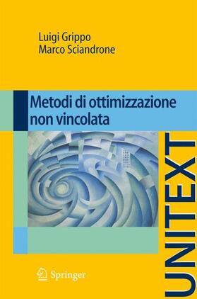 Sciandrone / Grippo |  Metodi di ottimizzazione non vincolata | Buch |  Sack Fachmedien