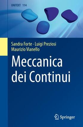 Forte / Vianello / Preziosi |  Meccanica dei Continui | Buch |  Sack Fachmedien