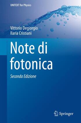 Cristiani / Degiorgio |  Note di fotonica | Buch |  Sack Fachmedien