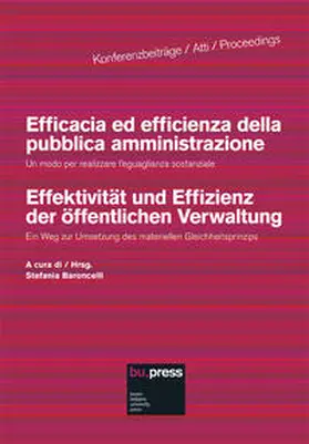 Baroncelli |  Efficacia ed efficienza della pubblica amministrazione | Buch |  Sack Fachmedien