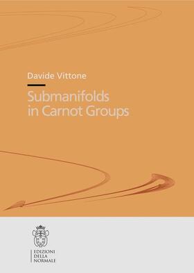 Vittone |  Submanifolds in Carnot Groups | Buch |  Sack Fachmedien