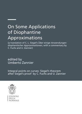 Zannier |  On Some Applications of Diophantine Approximations | Buch |  Sack Fachmedien