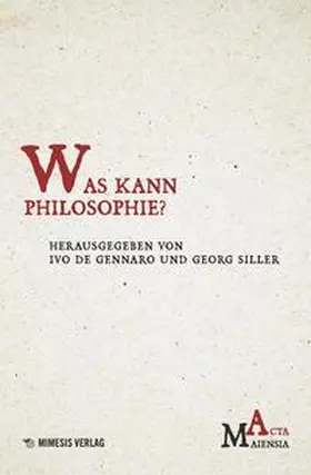 Ivo / Georg |  Was kann Philosophie? | Buch |  Sack Fachmedien