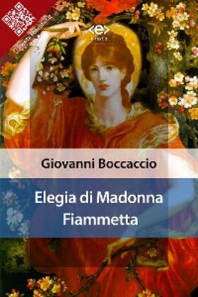 Boccaccio |  Elegia di Madonna Fiammetta | eBook | Sack Fachmedien