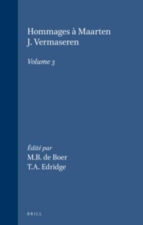 Boer / Edridge |  Hommages À Maarten J. Vermaseren, Volume 3 | Buch |  Sack Fachmedien