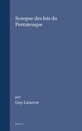 Lasserre |  Synopse Des Lois Du Pentateuque | Buch |  Sack Fachmedien