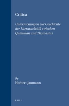 Jaumann | Critica | Buch | 978-90-04-10276-7 | sack.de