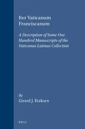 Etzkorn |  Iter Vaticanum Franciscanum | Buch |  Sack Fachmedien