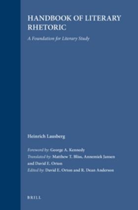 Lausberg / Orton / Anderson |  Handbook of Literary Rhetoric | Buch |  Sack Fachmedien