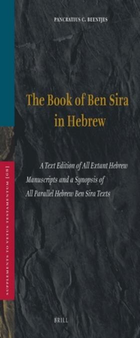 Beentjes |  Book of Ben Sira in Hebrew | Buch |  Sack Fachmedien