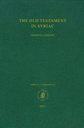 Gordon |  The Old Testament in Syriac According to the Peshi&#7789;ta Version, Part IV Fasc. 2. Chronicles | Buch |  Sack Fachmedien