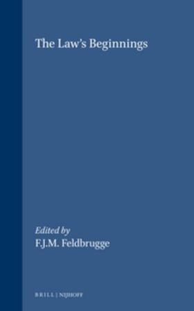 Feldbrugge | The Law's Beginnings | Buch | 978-90-04-13705-9 | sack.de