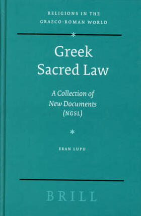 Lupu |  Greek Sacred Law | Buch |  Sack Fachmedien