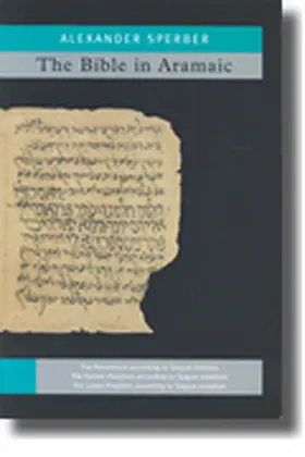 Sperber |  The Bible In Aramaic | Buch |  Sack Fachmedien