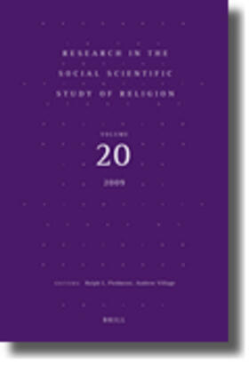 Piedmont / Village |  Research in the Social Scientific Study of Religion, Volume 20 | Buch |  Sack Fachmedien